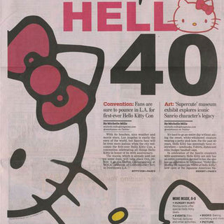 LA Daily News Spotlights Hello Kitty Turning 40