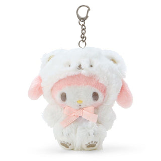 Sanrio Fluffy White Bear Clip On Mascot