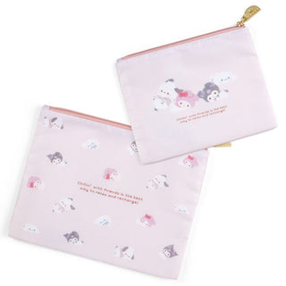 Sanrio Chill Time Flat Pouch Set of 2