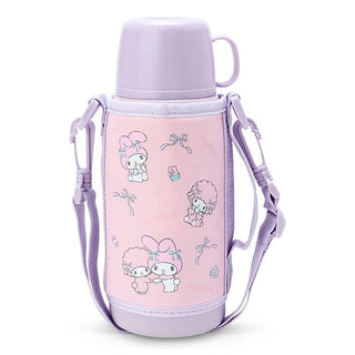 My Melody Stainless Steel Water Bottle with Pouch