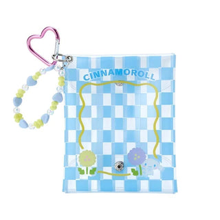 Sanrio Pastel Check Clear Snap Mini Pouch