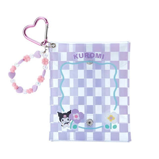 Sanrio Pastel Check Clear Snap Mini Pouch