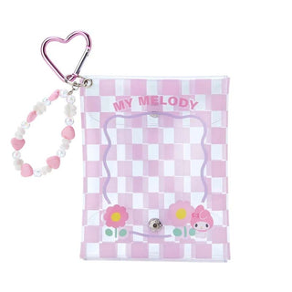 Sanrio Pastel Check Clear Snap Mini Pouch