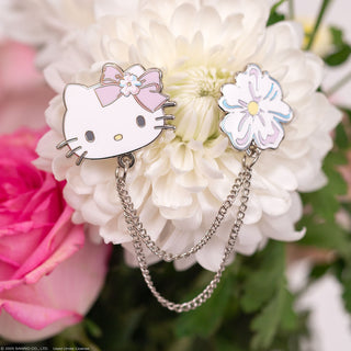 Hello Kitty JapanLA Floral Lapel Pin Set