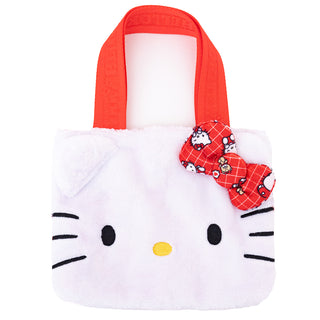 Hello Kitty Red Pattern Fluffy Handbag