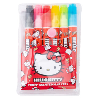 Hello Kitty Red Pattern Scented Marker Set