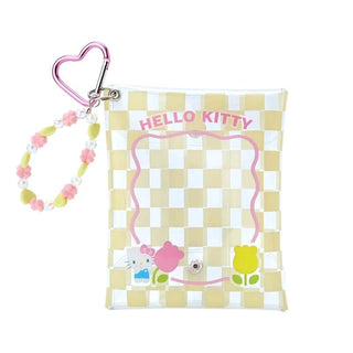 Sanrio Pastel Check Clear Snap Mini Pouch