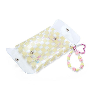 Sanrio Pastel Check Clear Snap Mini Pouch