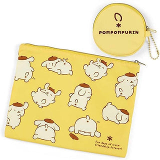 Pompompurin Oshiri Puri Puri Purin 2-pc Zipper Pouch Set