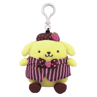 Sanrio Chocolate Strawberry Dress Clip-On Mascot