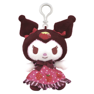 Sanrio Chocolate Strawberry Dress Clip-On Mascot