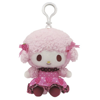 Sanrio Chocolate Strawberry Dress Clip-On Mascot