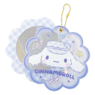 Cinnamoroll & Milk Gingham Hat Die-Cut Mirror