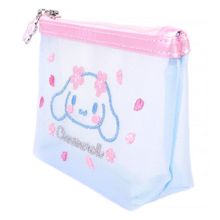 Sanrio Pink Sakura Mesh Zipper Pouch