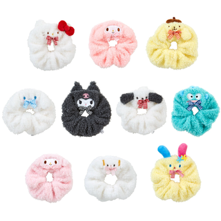 Sanrio Gingham Bow Cozy Plush Scrunchie