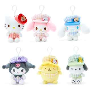 Sanrio Gingham Casquette Mascot Clip