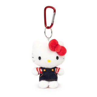 Hello Kitty Denim Jumper Plush Mascot Carabiner