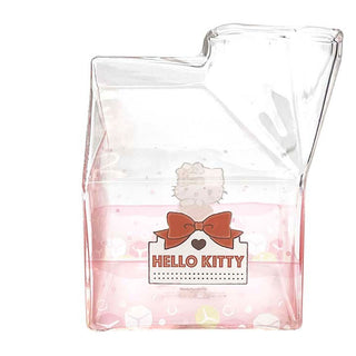 Sanrio Characters Kawaii Glass Milk Carton Cup