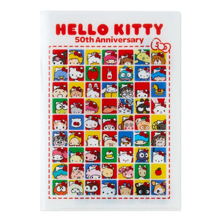 Hello Kitty 50th Hello Everyone! File Folder and Sticker Set