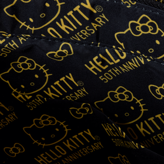 Hello Kitty 50th Anniversary Metallic Gold Tote Bag With Coin Bag