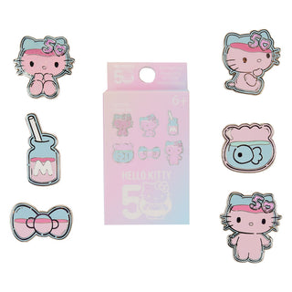 Hello Kitty 50th Anniversary Clear & Cute Pin Blind Box