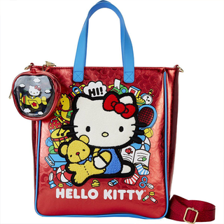 Hello Kitty 50th Anniversary Coin Bag Metallic Tote