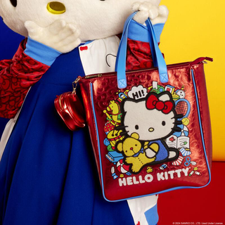 Hello Kitty 50th Anniversary Coin Bag Metallic Tote