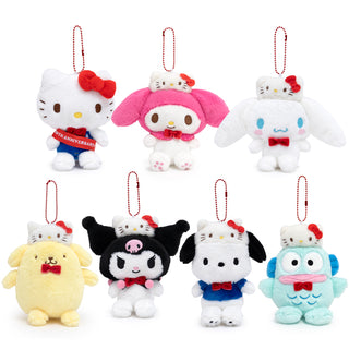 Hello Kitty 50th Anniversary Ribbon Mascot Keychain