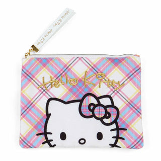 Hello Kitty 50th Tartan Flat Pouch Set