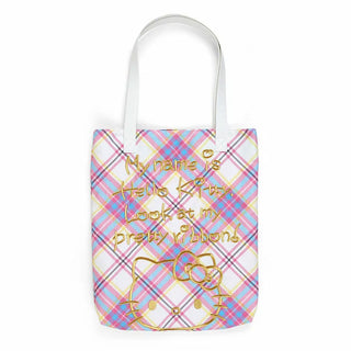 Hello Kitty 50th Tartan Tote Bag