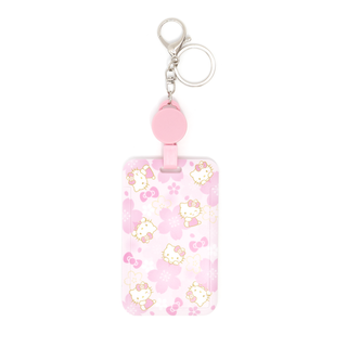 Hello Kitty Cherry Blossom Key Reel Card Case