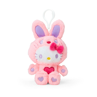 Hello Kitty Colorful Bunny Plush Mascot Keychain