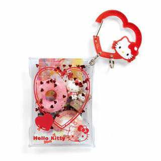 Sanrio Colorful Heart Carabiner Clear Pouch