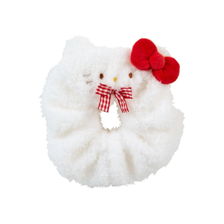 Sanrio Gingham Bow Cozy Plush Scrunchie