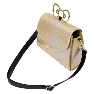 Hello Kitty 50th Anniversary Metallic Gold Crossbody Bag