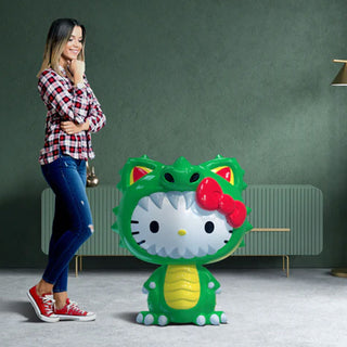 Hello Kitty Green Kaiju 36" Art Giant Fiberglass Figure (Store Pick-Up Only)