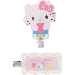 Sanrio Pastel Check Hair Clip Set