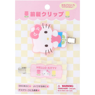 Sanrio Pastel Check Hair Clip Set