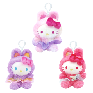 Hello Kitty Rainbow Bunny Mascot Clip