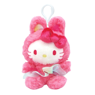 Hello Kitty Rainbow Bunny Mascot Clip