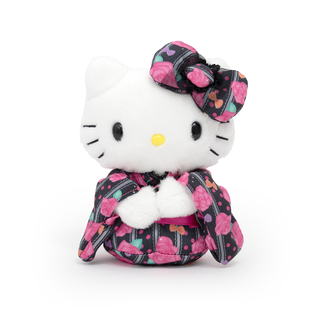 Hello Kitty Rose Black Kimono Bean Doll