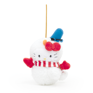 Hello Kitty Snowman Plush Ornament