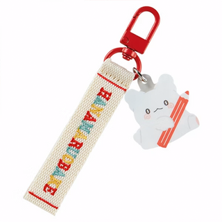 Sanrio Embroidered Logo Keychain