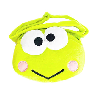 Keroppi Face Plush Crossbody Bag