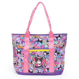 Kuromi Applique Shoulder Tote