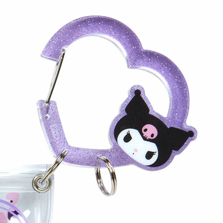 Sanrio Colorful Heart Carabiner Clear Pouch