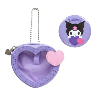 Sanrio Colorful Heart Mini Pouch and Badge