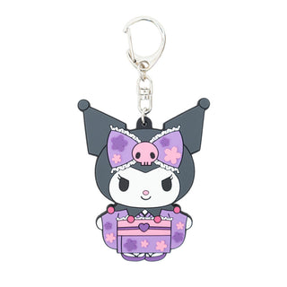 Kuromi Floral Kimono Key Ring