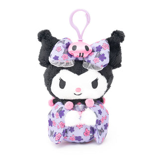 Kuromi Floral Kimono Mascot Clip-On