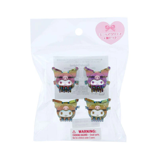 Sanrio Iridescent Mini 4 Hair Clips Set